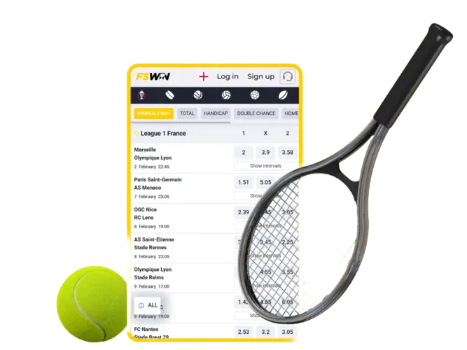 Tennis Betting on FSWin