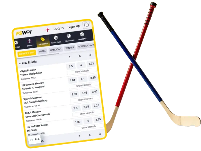 Hockey Betting on FSWin